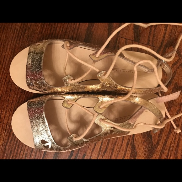 girls gold gladiator sandals